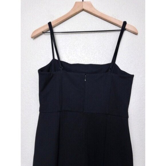 NWT NBD Eileen Gown L Black Sleeveless Front Slit Classic Formal REVOLVE - Picture 9 of 10